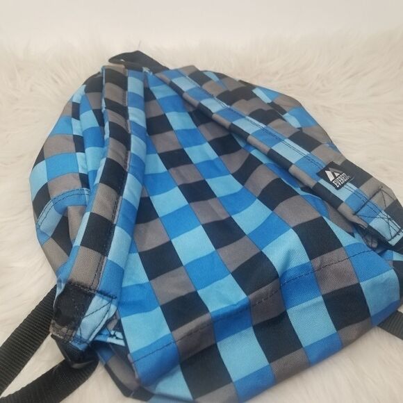 EVEREST NYLON BACKPACK. BLUE CHECKED. - Picture 6 of 14
